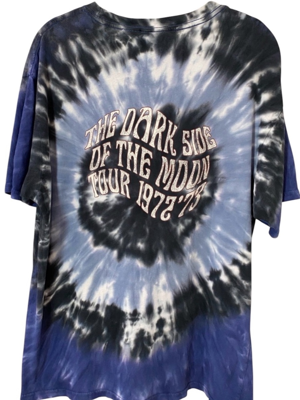 Pink Floyd Tie-Dye Short Sleeve Tee in Blue, Black, White - Picture 2 of 4